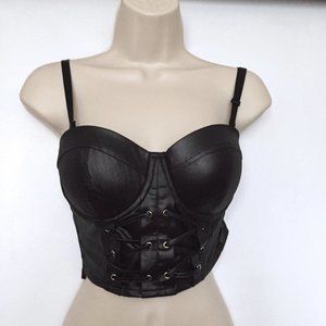 FOREVER 21 Black Corset Top
